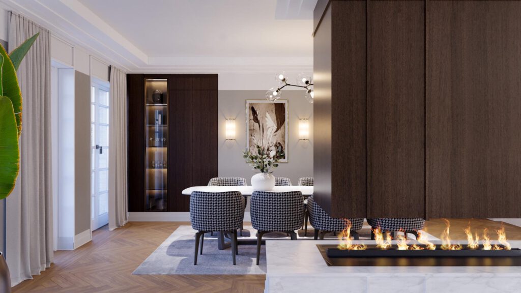 3D Visualisierung einer Luxuswohnung in der CHAMI 9